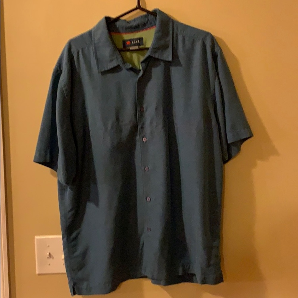 Cova nautical themed short sleeve button down